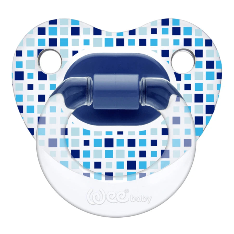 Wee Baby - Transparent Patterned Orthodontic Soother 6-18M