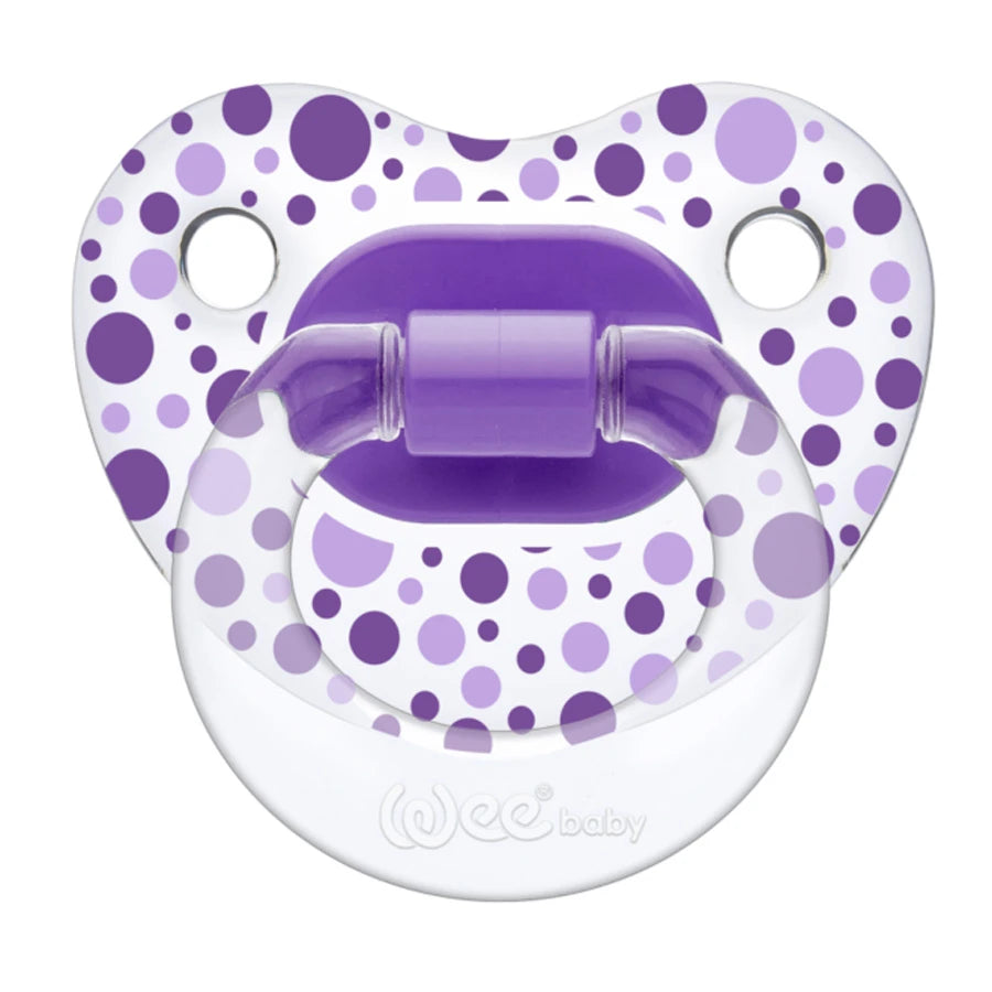 Wee Baby - Transparent Patterned Orthodontic Soother 6-18M