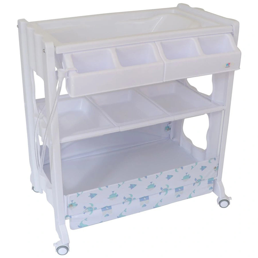 طاولة تغيير TheKiddoz مع حوض استحمام - تصميم على شكل حيوان طاولة تغيير TheKiddoz مع حوض استحمام - تصميم على شكل حيوان