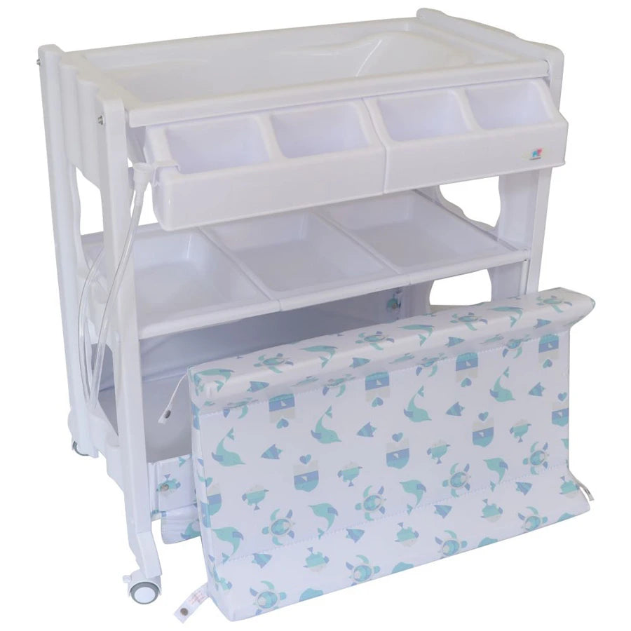 طاولة تغيير TheKiddoz مع حوض استحمام - تصميم على شكل حيوان طاولة تغيير TheKiddoz مع حوض استحمام - تصميم على شكل حيوان