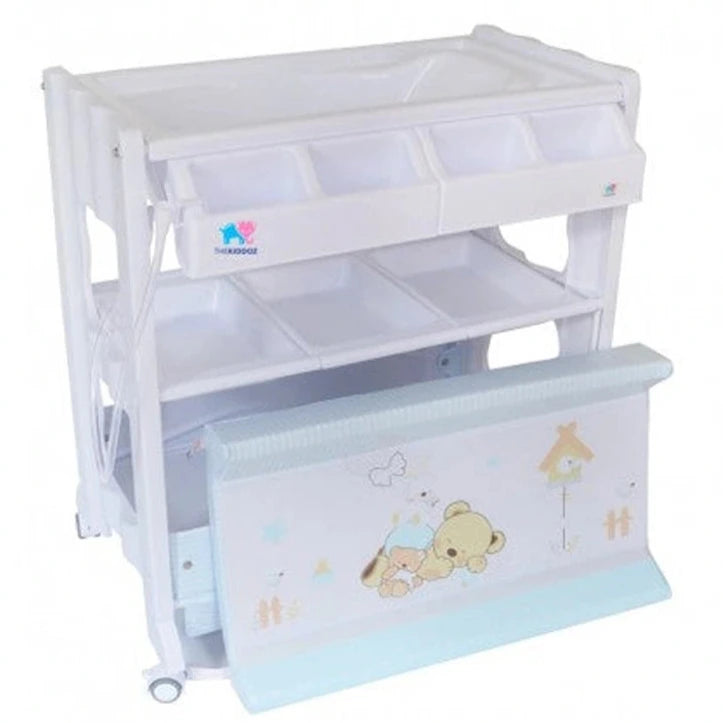 طاولة التغيير TheKiddoz مع حوض الاستحمام - للأولاد طاولة التغيير TheKiddoz مع حوض الاستحمام - للأولاد