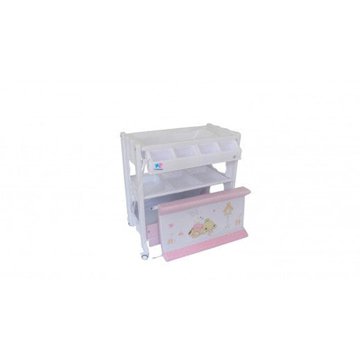 TheKiddoz Changing Table with Bathtub - Girl