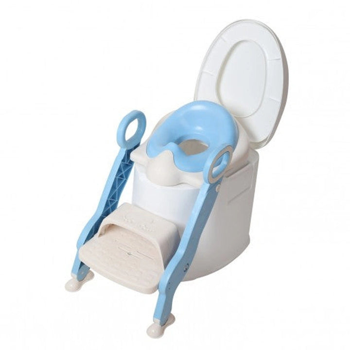 TheKiddoz Steps Baby Potty Training Seat (Blue)