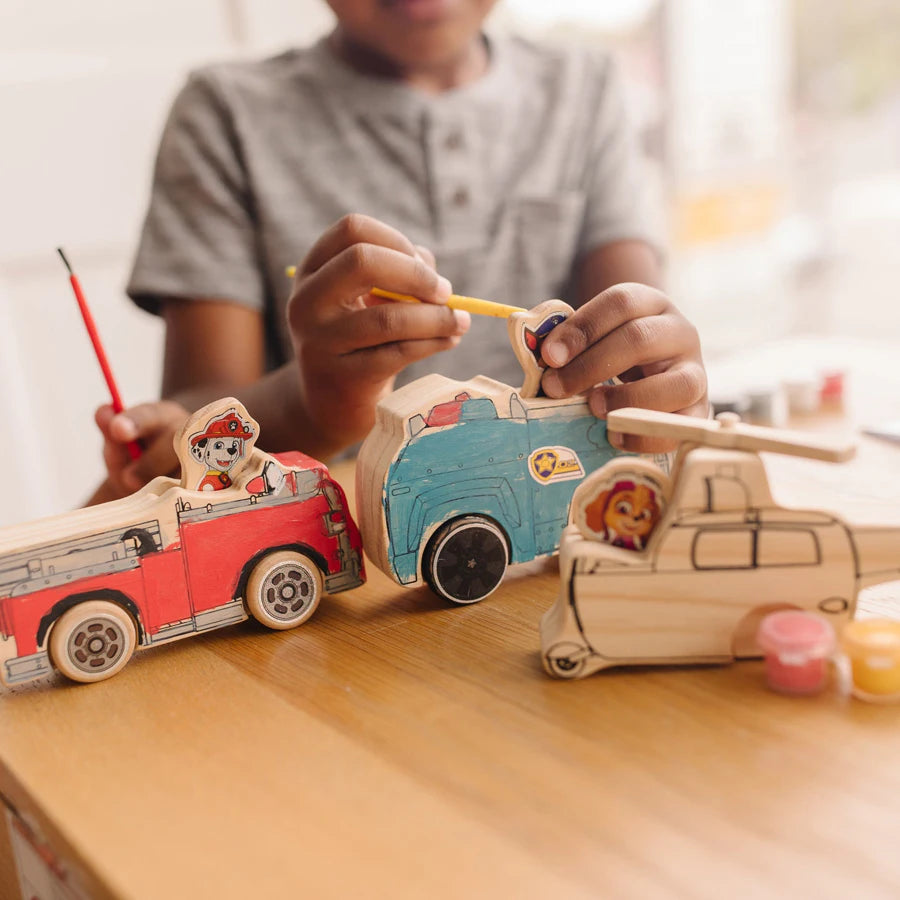 مجموعة الحرف الخشبية من Melissa and Doug Paw Patrol - المركبات مجموعة الحرف الخشبية من Melissa and Doug Paw Patrol - المركبات