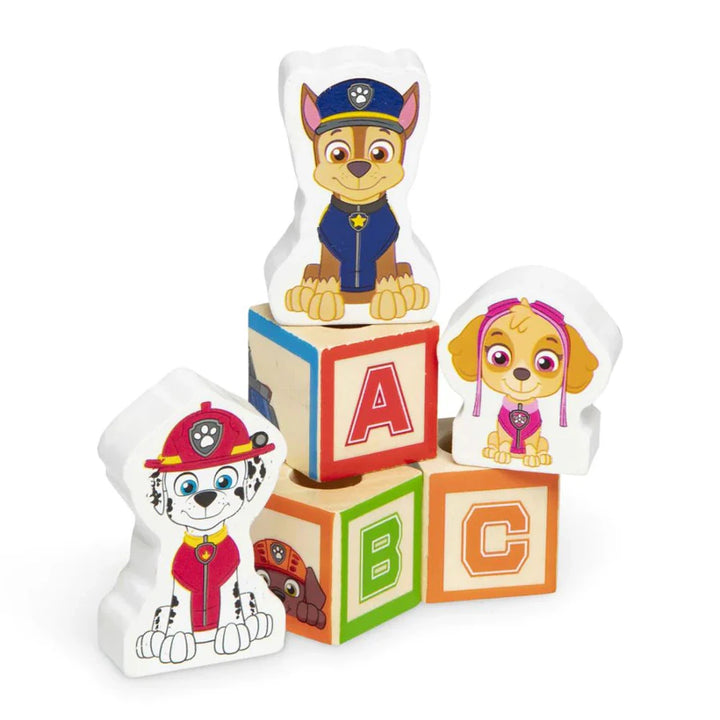 Melissa and Doug Paw Patrol Wooden ABC Block Truck