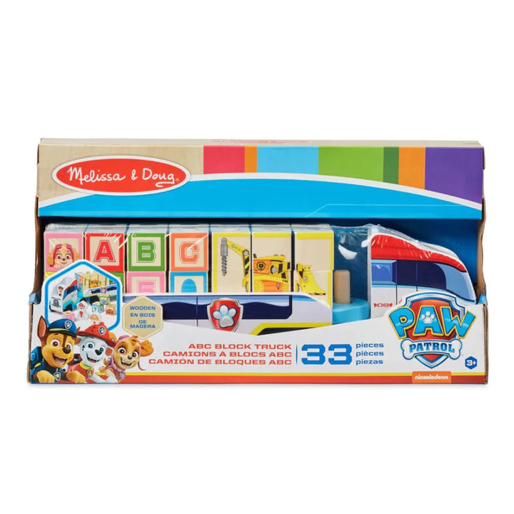 Melissa and Doug Paw Patrol Wooden ABC Block Truck