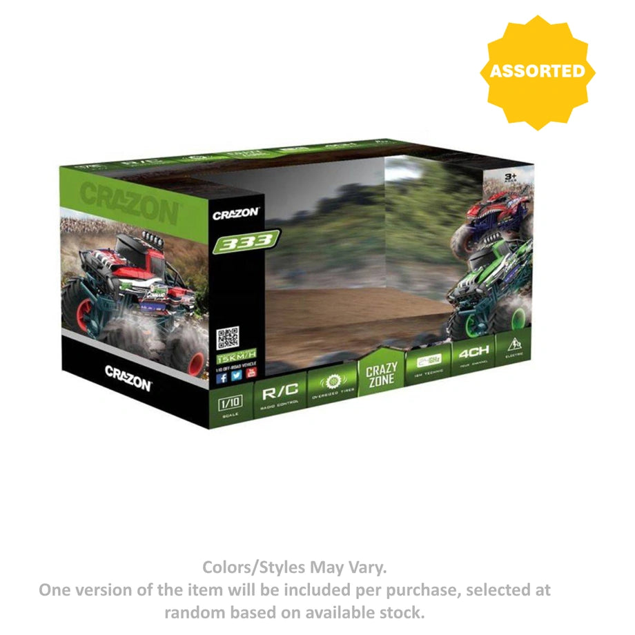 Crazy Zone Command S600 Off-Road RC Car (1:18, Assorted)