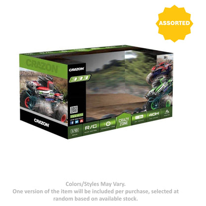 Crazy Zone Command S600 Off-Road RC Car (1:18, Assorted)