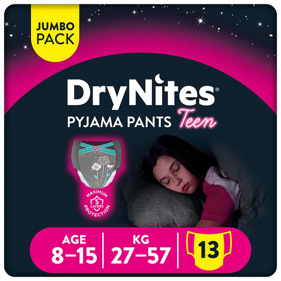 Huggies Drynites Pyjama Pants Girl 13's (8-15yrs)