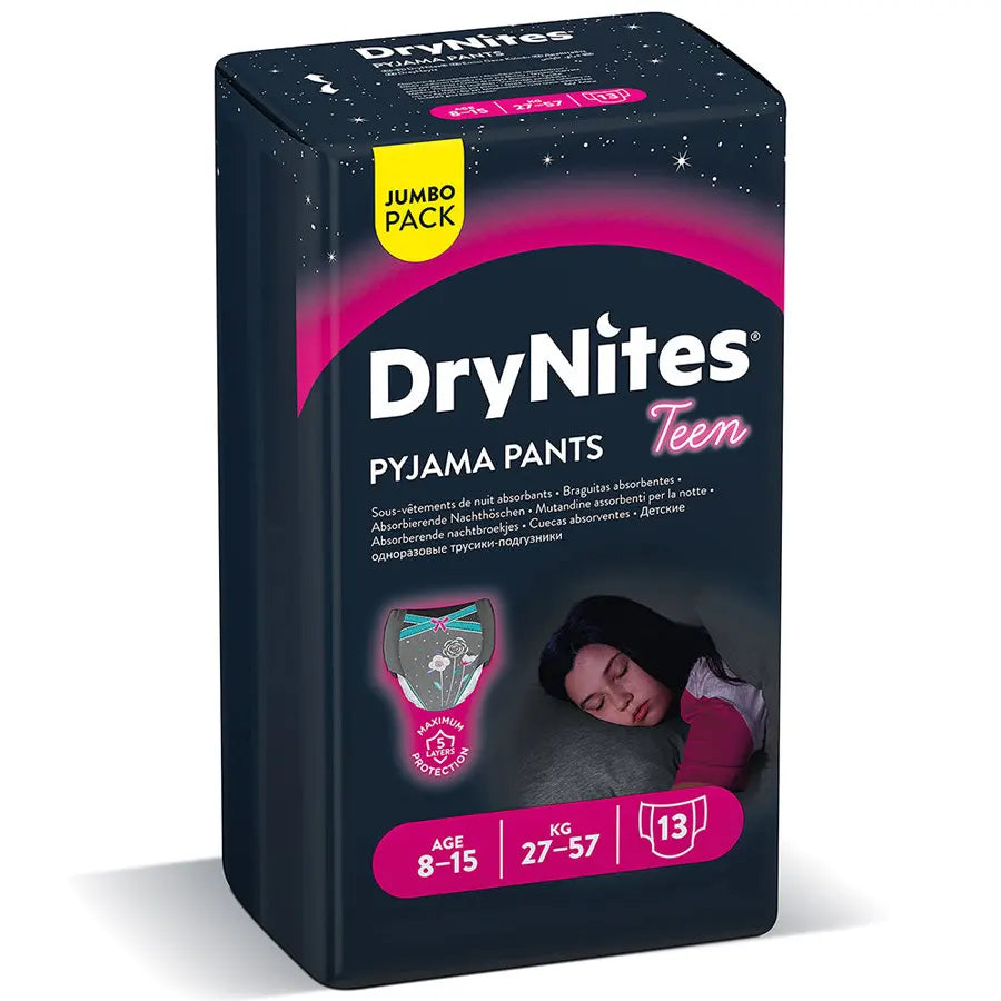 Huggies Drynites Pyjama Pants Girl 13's (8-15yrs)
