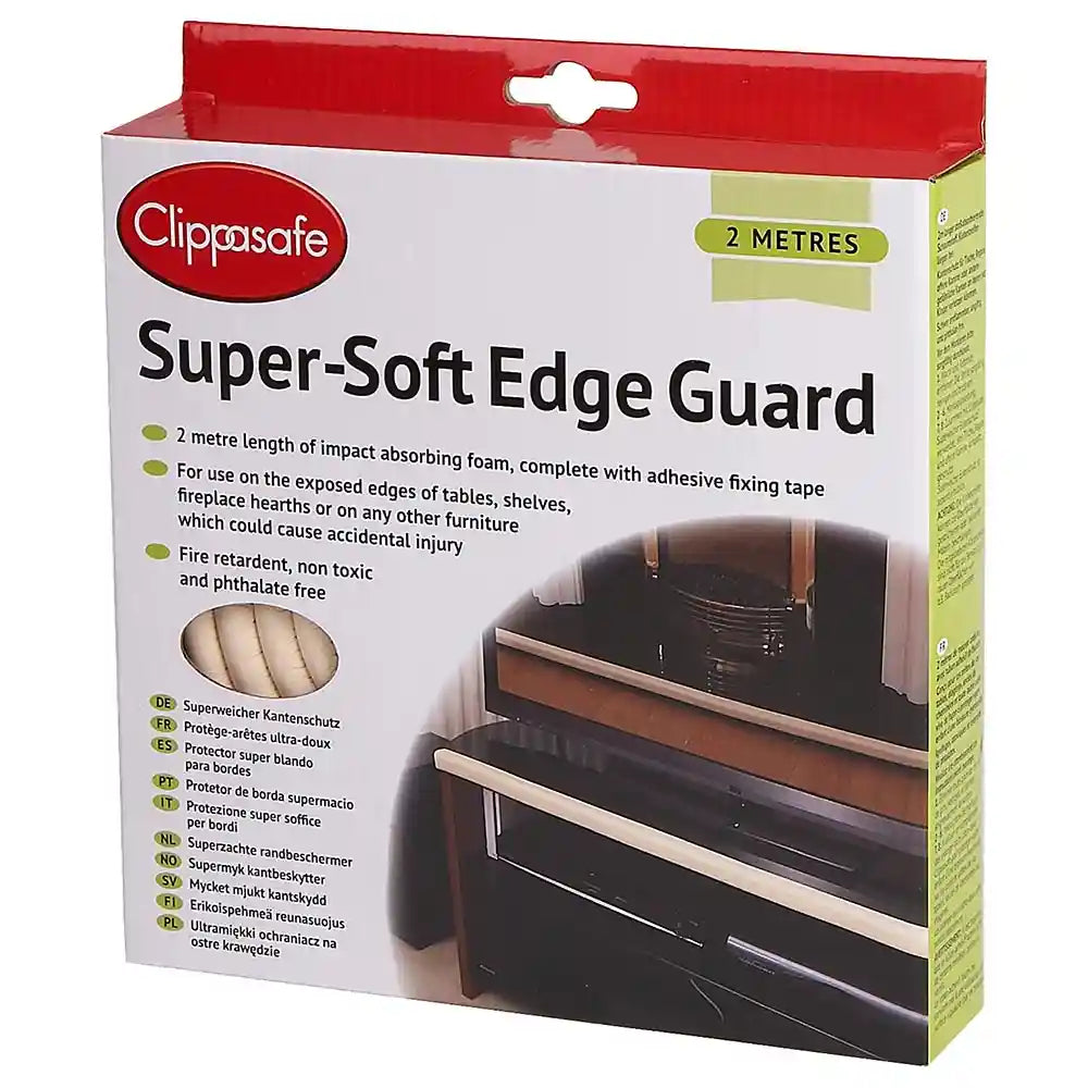 Clippasafe واقي للحواف فائق النعومة - 2 متر (كريمي) Clippasafe واقي للحواف فائق النعومة - 2 متر (كريمي)