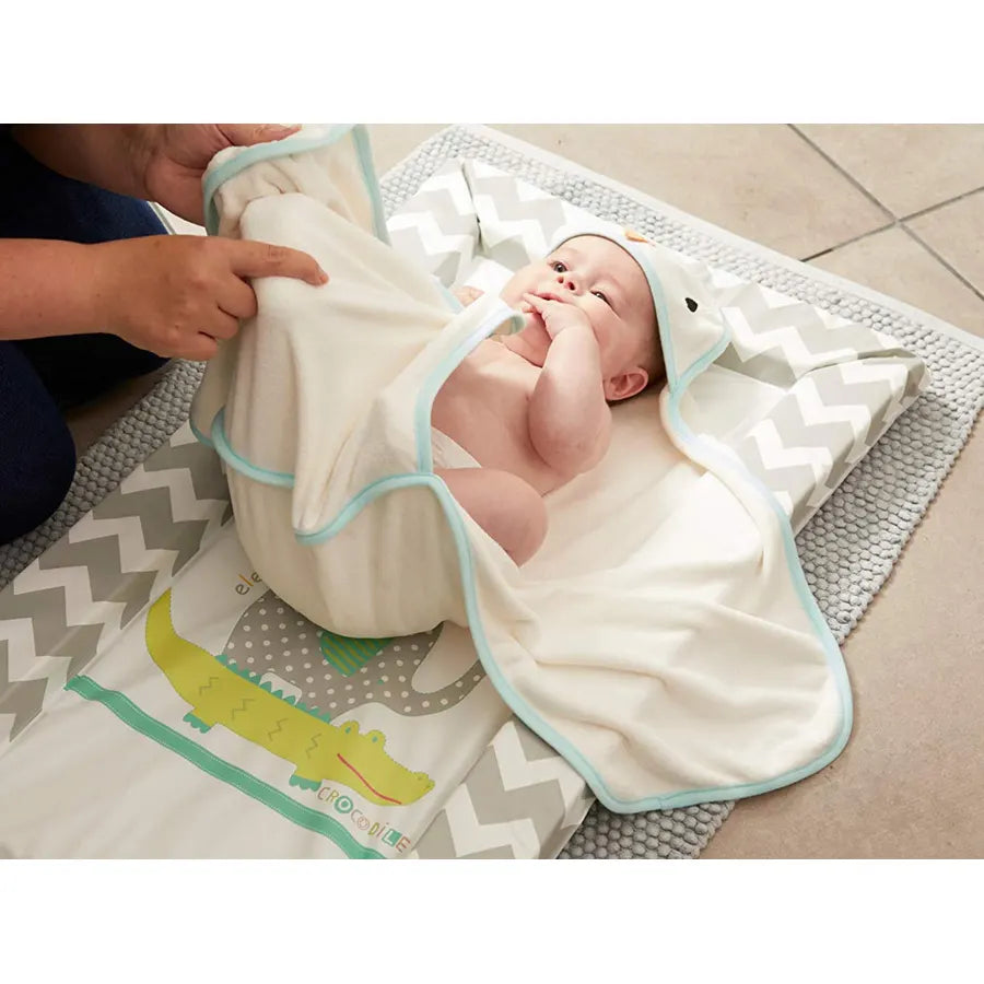 Tommee Tippee Splashtime Newborn Swaddle Dry Towel (Blue)