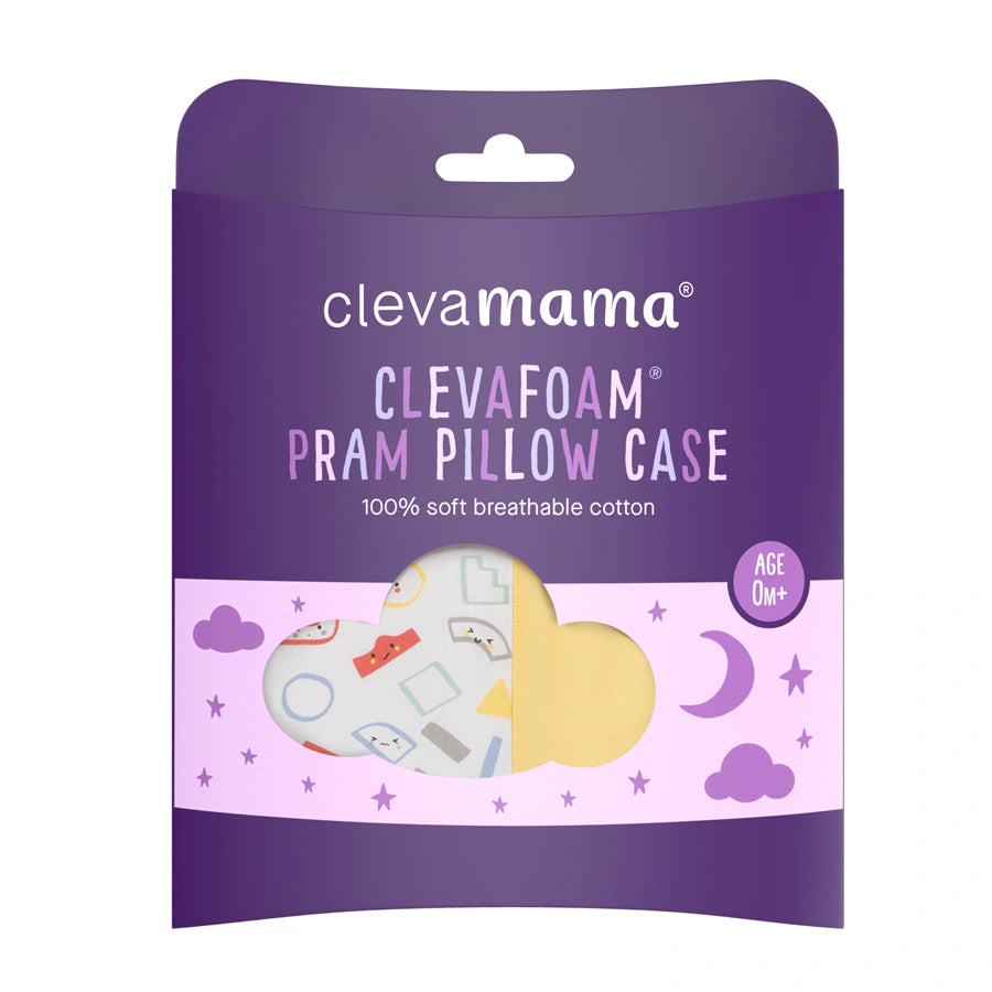 غطاء وسادة عربة الأطفال ClevaFoam® من Clevamama (رمادي/أصفر) غطاء وسادة عربة الأطفال ClevaFoam® من Clevamama (رمادي/أصفر)