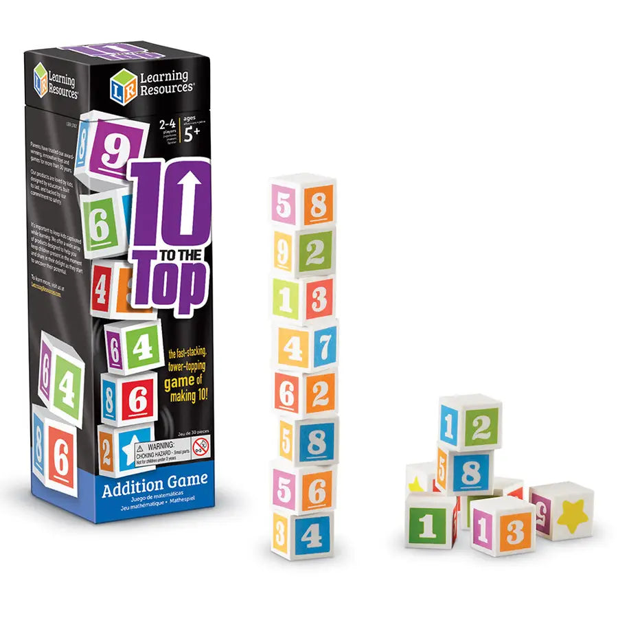 Learning Resources 10 To The Top Addition Game Learning Resources 10 To The Top Addition Game