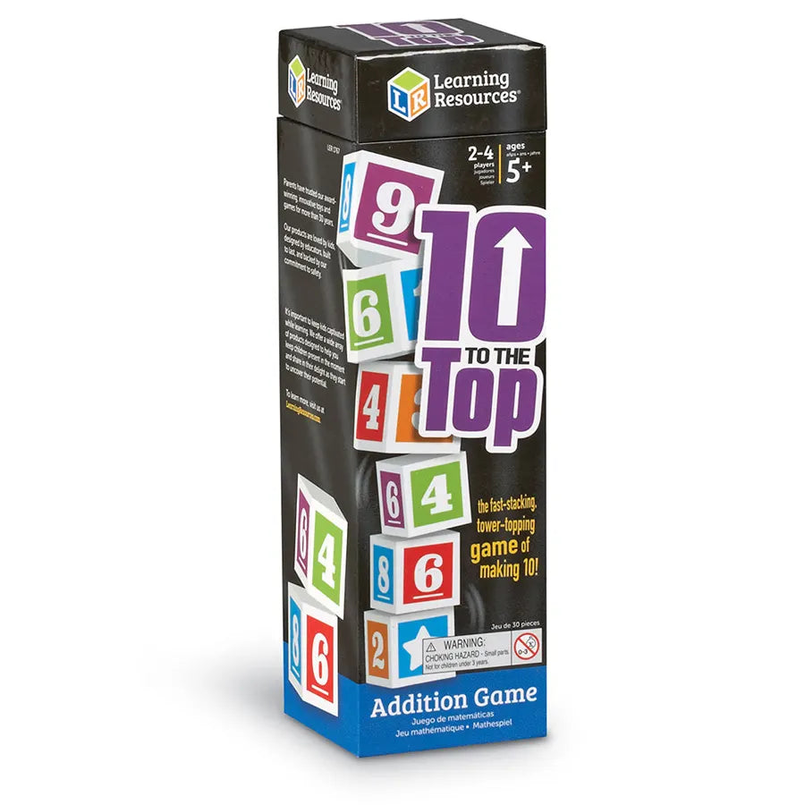 Learning Resources 10 To The Top Addition Game Learning Resources 10 To The Top Addition Game
