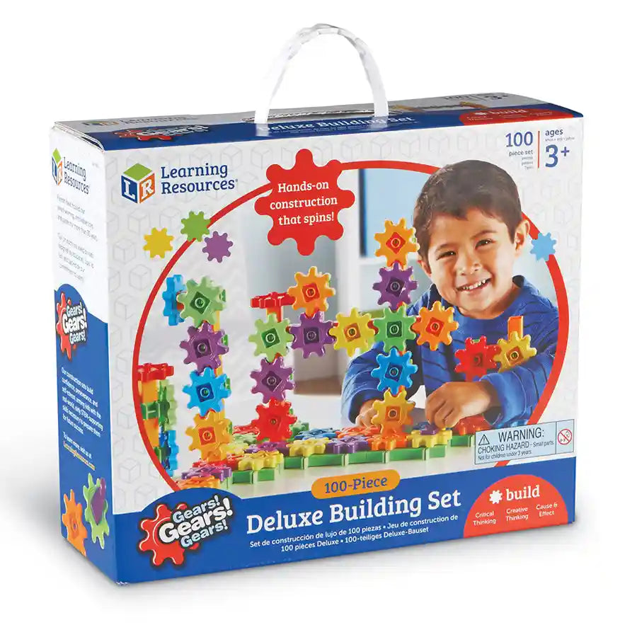مجموعة بناء Gears! Gears! Gears! Deluxe (مجموعة من 100 قطعة) مجموعة بناء Gears! Gears! Gears! Deluxe (مجموعة من 100 قطعة)