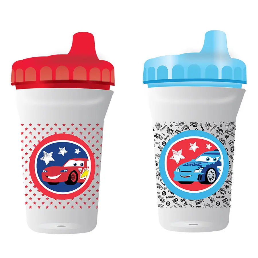 Disney BPA Free Baby Sippy Cup, 12 Months+, 300ML, Pack of 2 - Cars - Mix Disney BPA Free Baby Sippy Cup, 12 Months+, 300ML, Pack of 2 - Cars - Mix