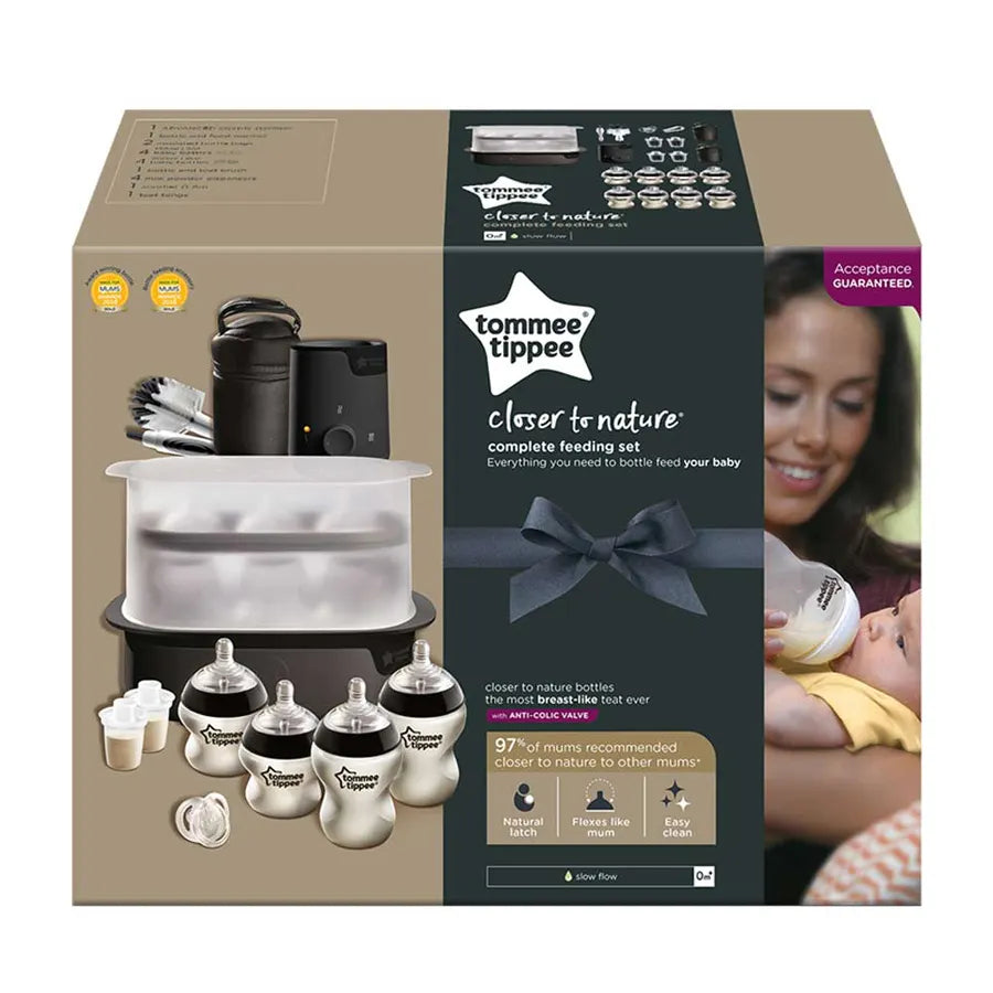 Tommee Tippee Closer to Nature   Complete Feeding Kit - Black