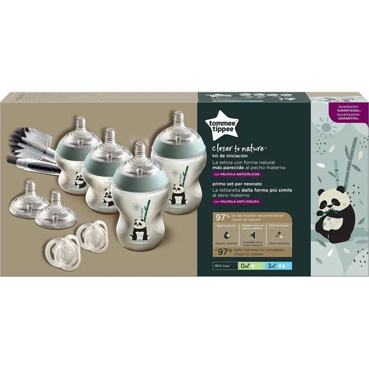 Tommee Tippee Closer to Nature Feeding Bottle Kit, Starter Set - Girl