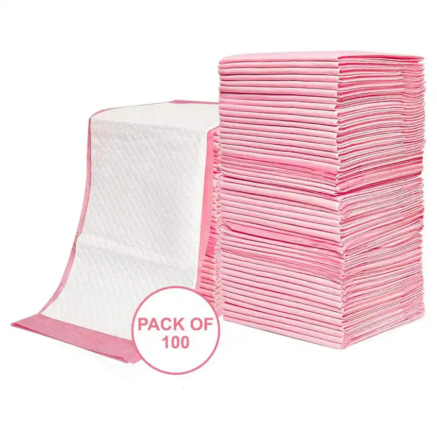 Little Story - Disposable Diaper Changing Mats - Pack of 100pcs  (Pink)