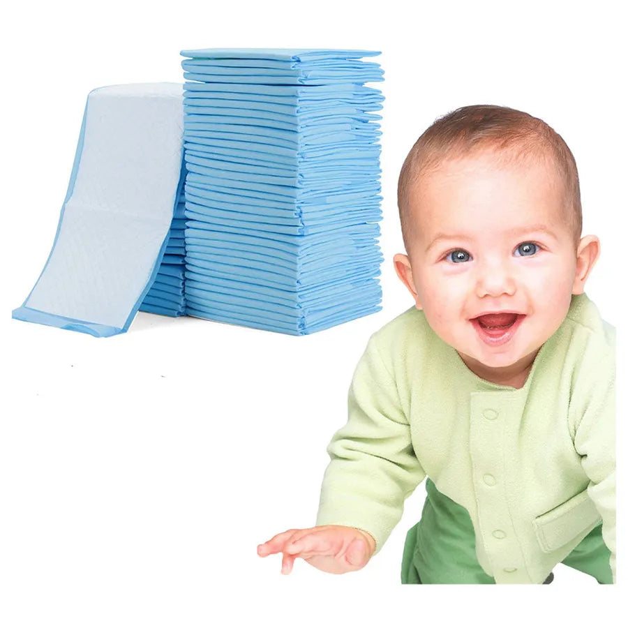Little Story - Disposable Diaper Changing Mats - Pack of 50pcs (Blue)