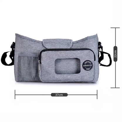 Little Story Stroller Diaper Organizer Bag (Grey)