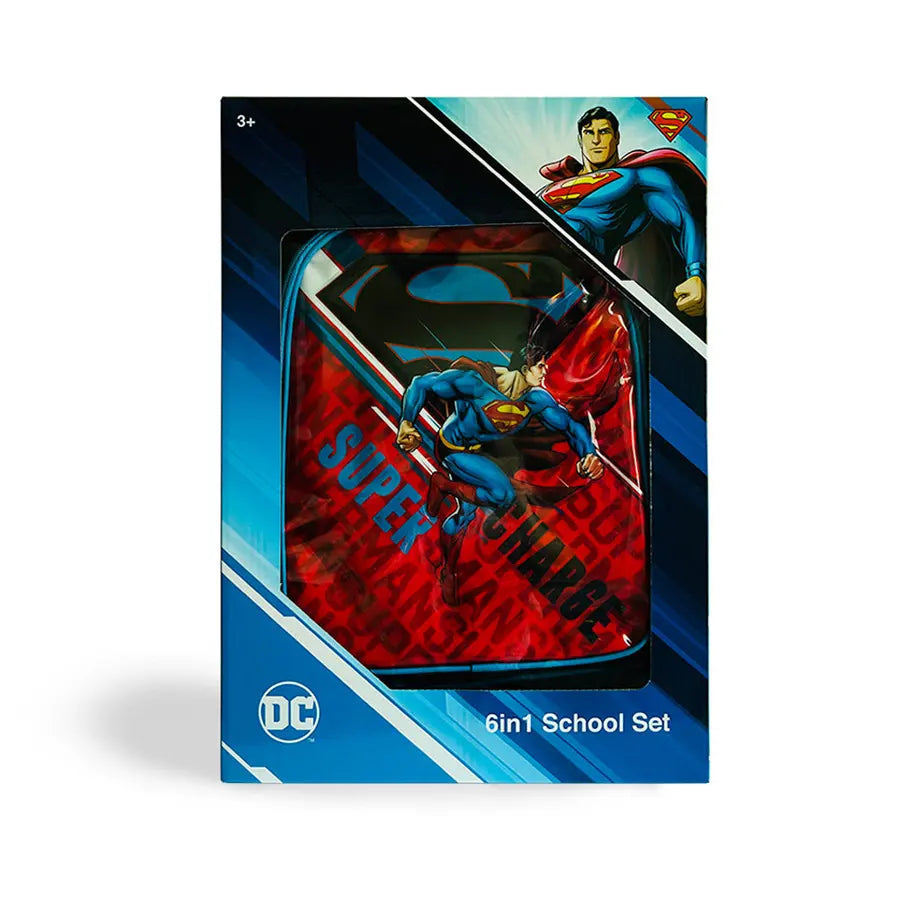 Warner Bros. Superman Super Charge 16" 6-in-1 Trolley Box Set