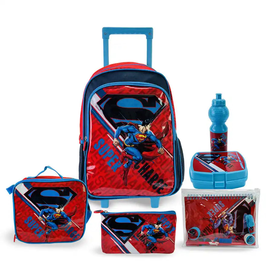 Warner Bros. Superman Super Charge 16" 6-in-1 Trolley Box Set