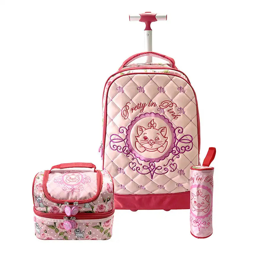 Disney Marie Pretty In Pink 20" Premium Trolley 3-in-1 Set