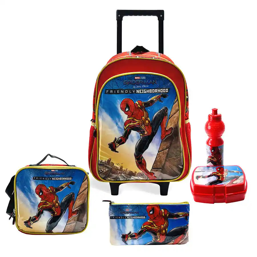 Marvel Spider-Man Wall Crawler 18 Inch 5-in-1 Trolley Box Set