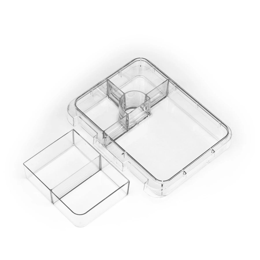 Bonjour Snax Box Bento Mini Lunch Box 6/4 Compartments (Green Dino)