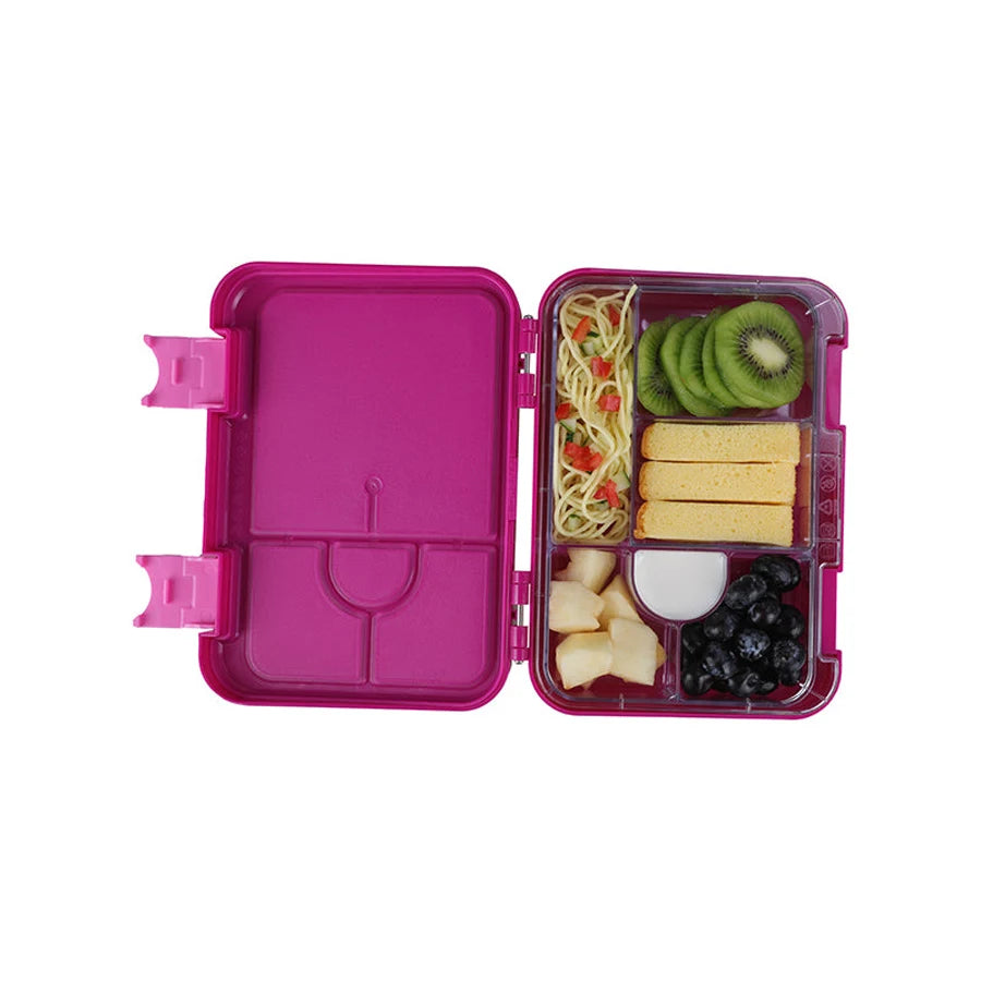 Bonjour Snax Box Bento Mini Lunch Box 6/4 Compartments (Pink Ballerina)