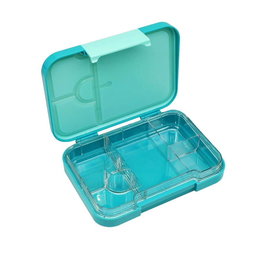 Bonjour Snax Box Uni Clip Bento Mini Lunch Box 6/4 Compartments (Green Dino)