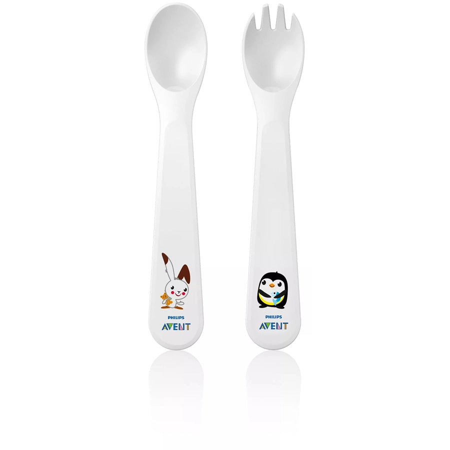 Philips Avent Toddler Fork And Spoon 12m+ - SCF712/00