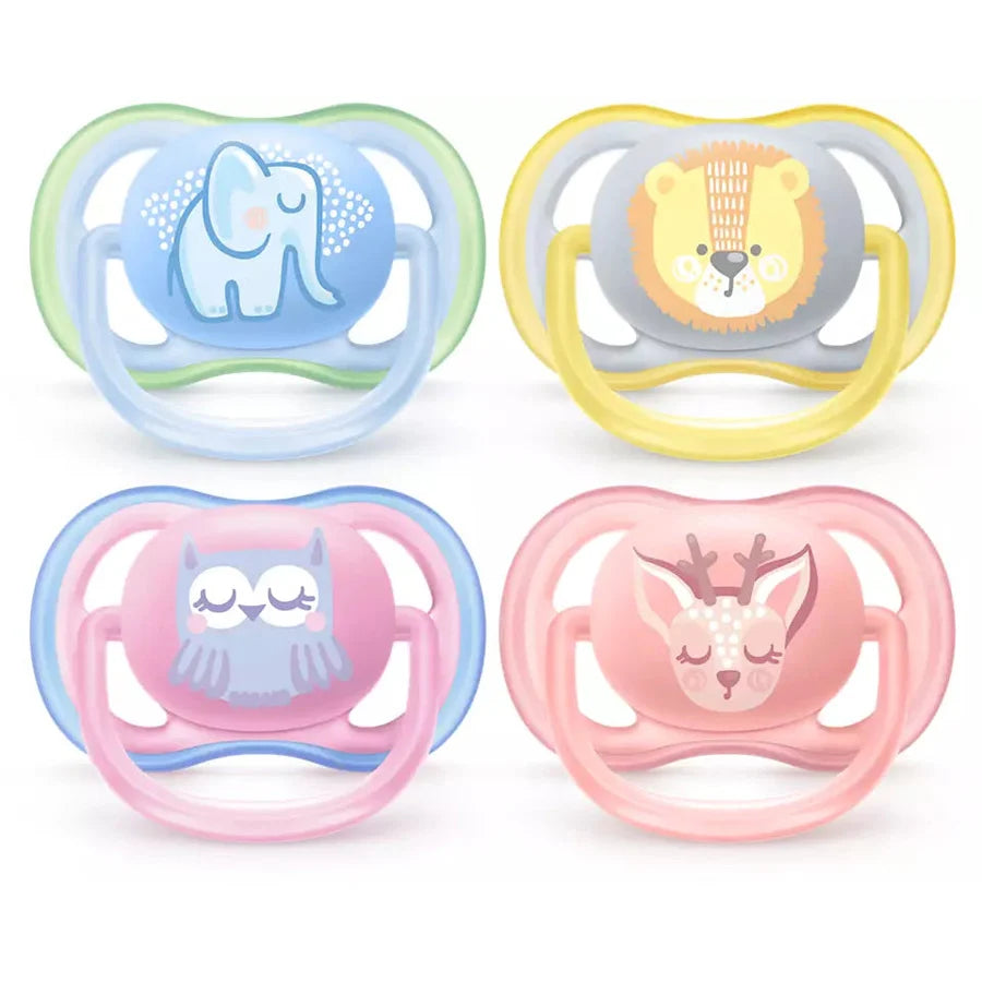 Philips Avent Ultra Air Freeflow Soother Deco 0-6m 2pcs Assorted - SCF085/05