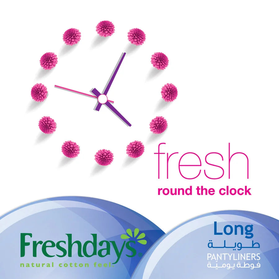 Freshdays Daily Liners Long 48 pads
