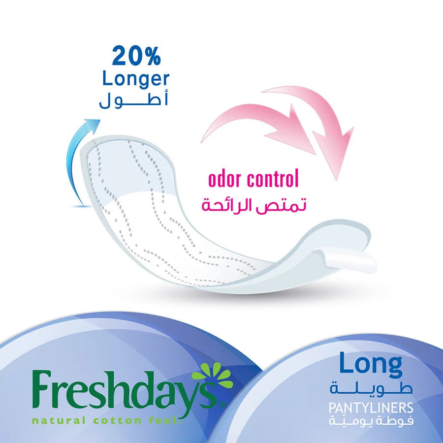 Freshdays Daily Liners Long 72 pads