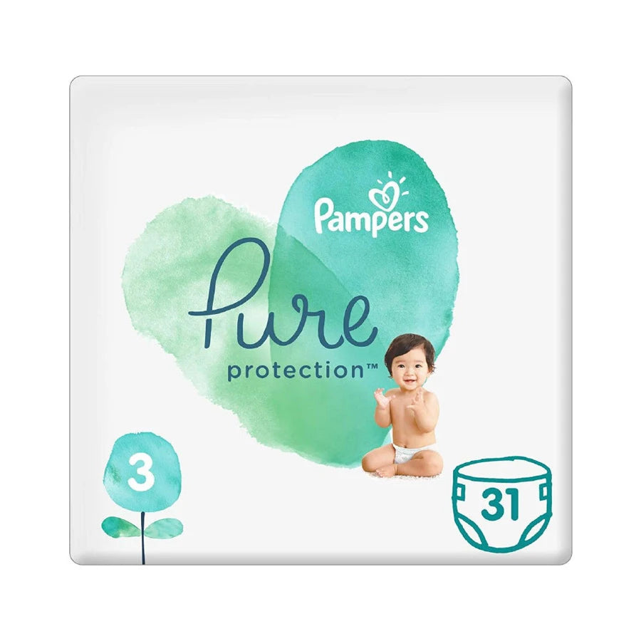 Pampers Pure Protection Diapers Size 3 (6–10 kg) Pack of 31