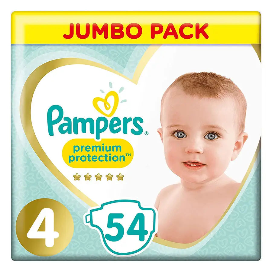 Pampers Premium Protection Diapers Size 4 - 54's (Jumbo Pack)