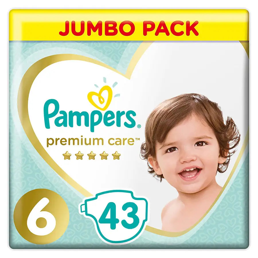Pampers Premium Protection Diapers Size 6 - 43's (Jumbo Pack)