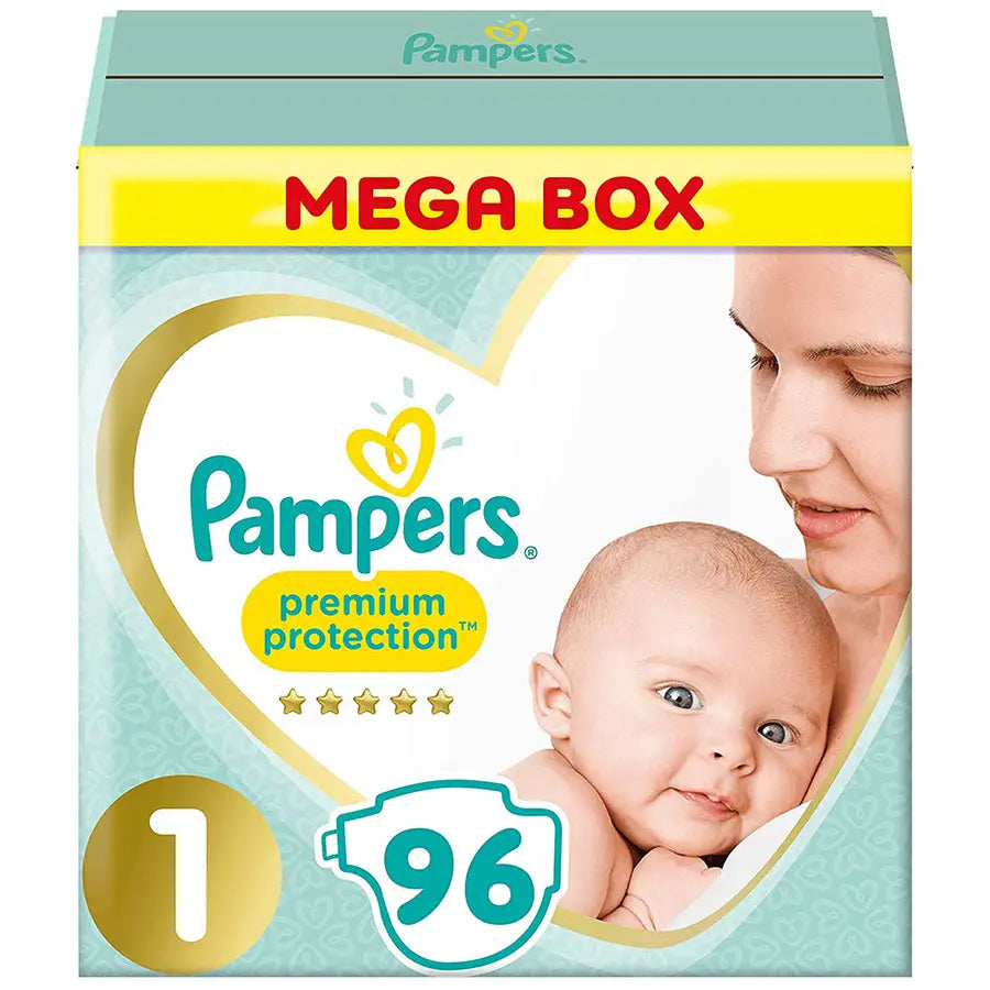 Pampers Premium Protection Diapers Size 1 - 96's (Mega Box)