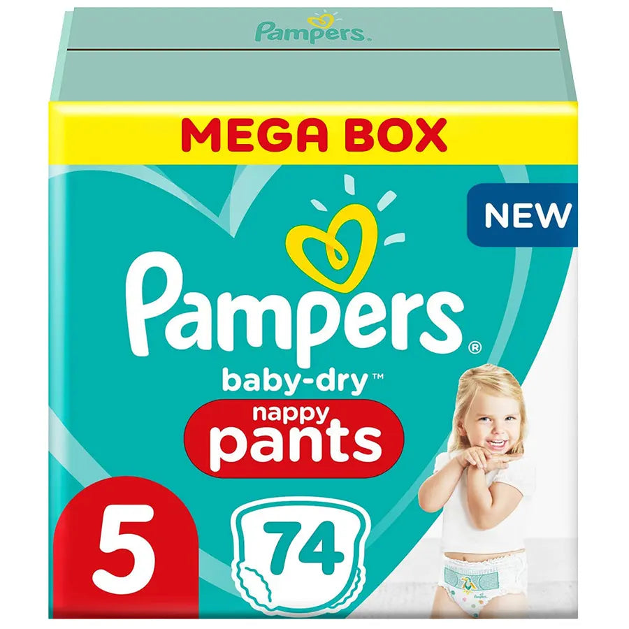 Pampers Baby-Dry Pants Size 5 - 74's (Mega Box)