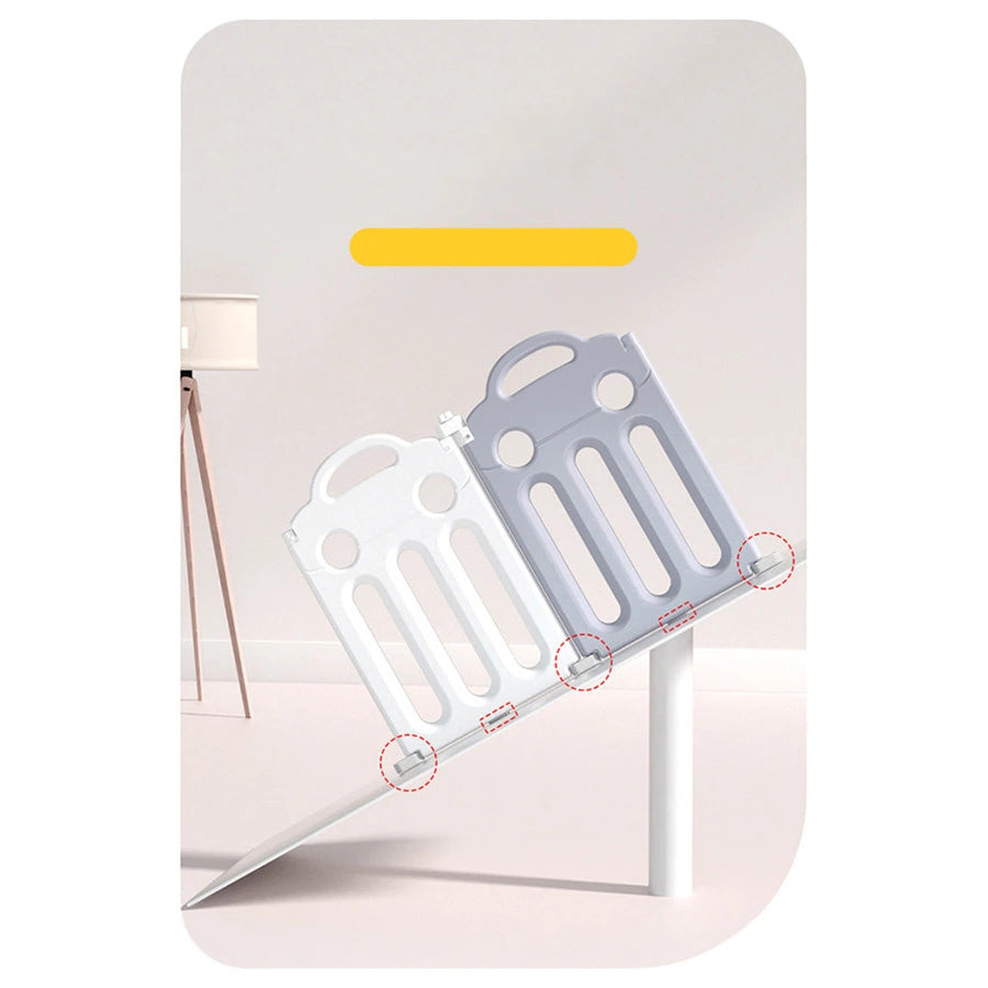 Little Angel Kids Playpen - 123 x 123 x 62cm (White/Grey)