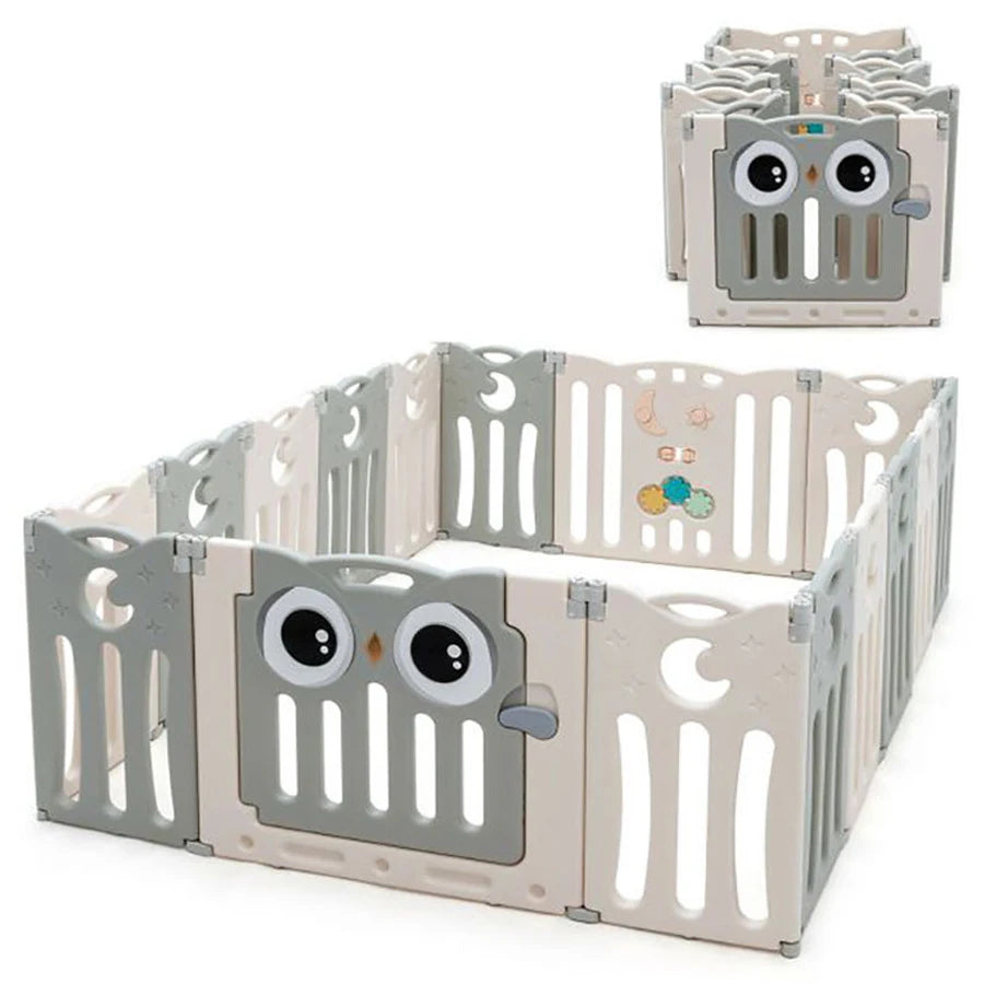 Little Angel Kids Playpen - 143 x 143 x 63cm (Grey)