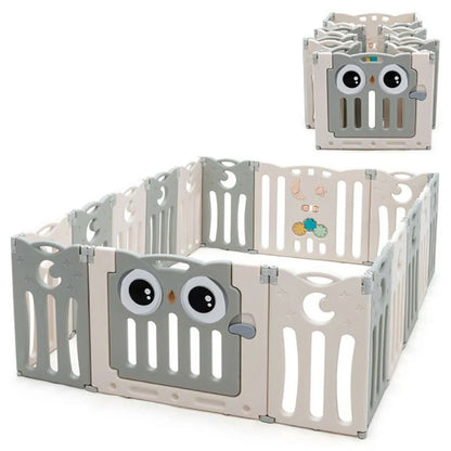 Little Angel Kids Playpen - 143 x 143 x 63cm (Grey)