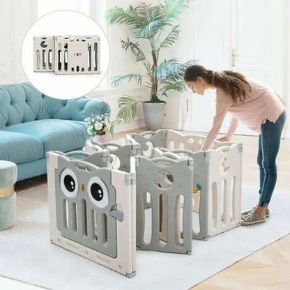 Little Angel Kids Playpen - 143 x 143 x 63cm (Grey)
