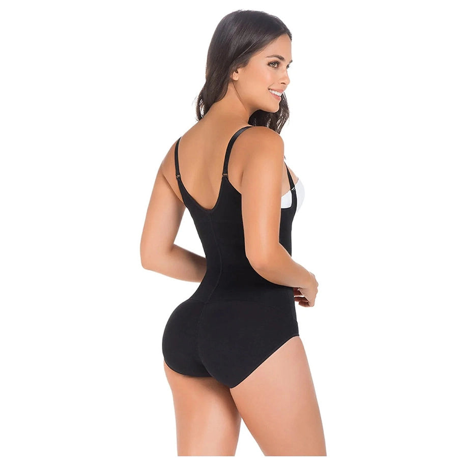 Women Tummy Control High Compression Shapewear Bodysuit (Black)