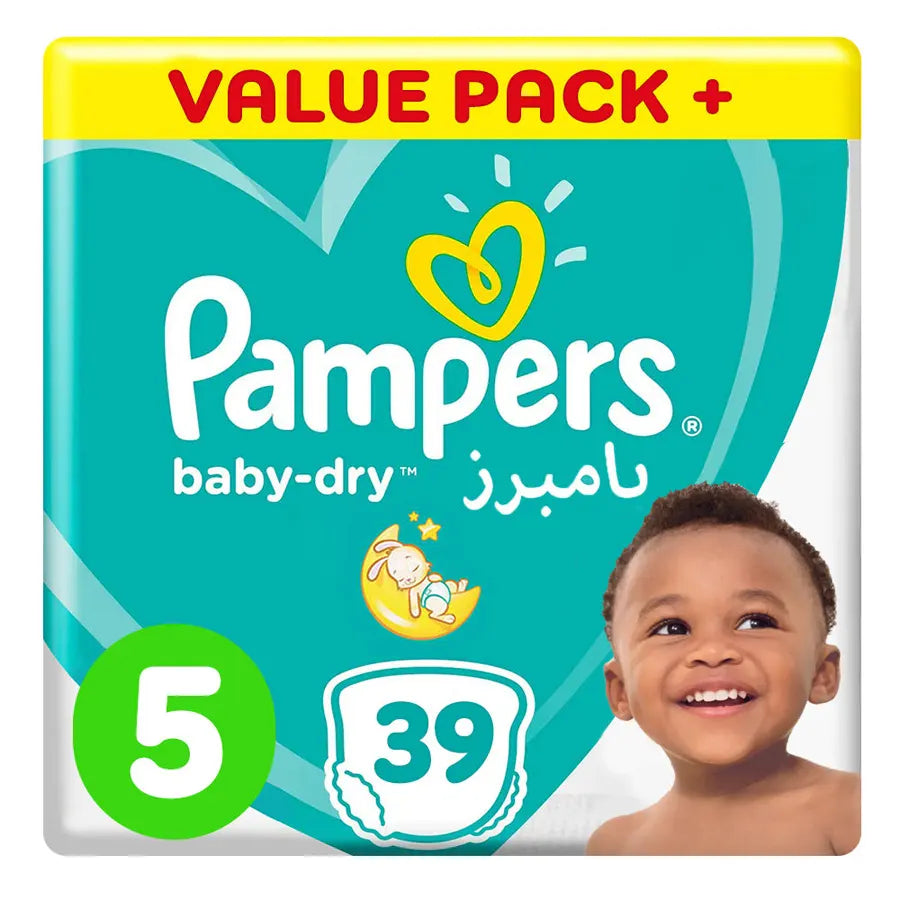 Pampers Baby-Dry Diaper Size 5 - 39's (Value Pack Plus)