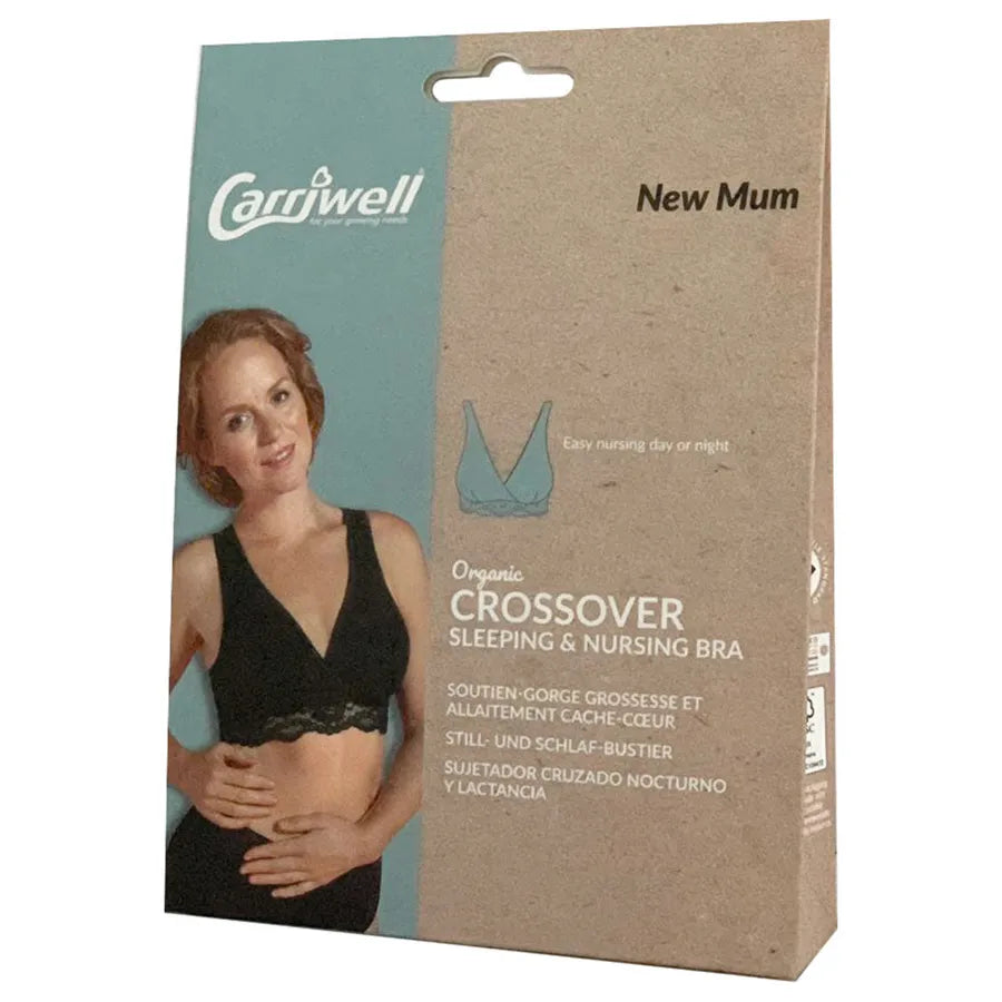 Carriwell - Crossover Sleeping & Nursing Bra (White)
