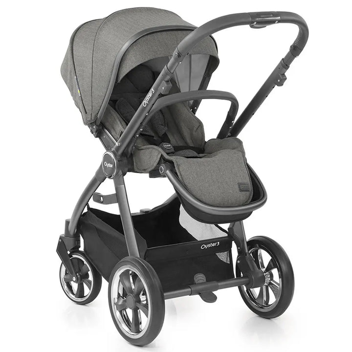 Oyster3 - Premium Threefold Baby Stroller 3 (Mercury City Grey)